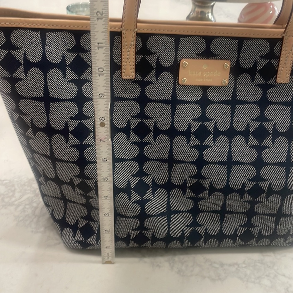 Kate Spade navy and white tote bag - Picture 4 of 8